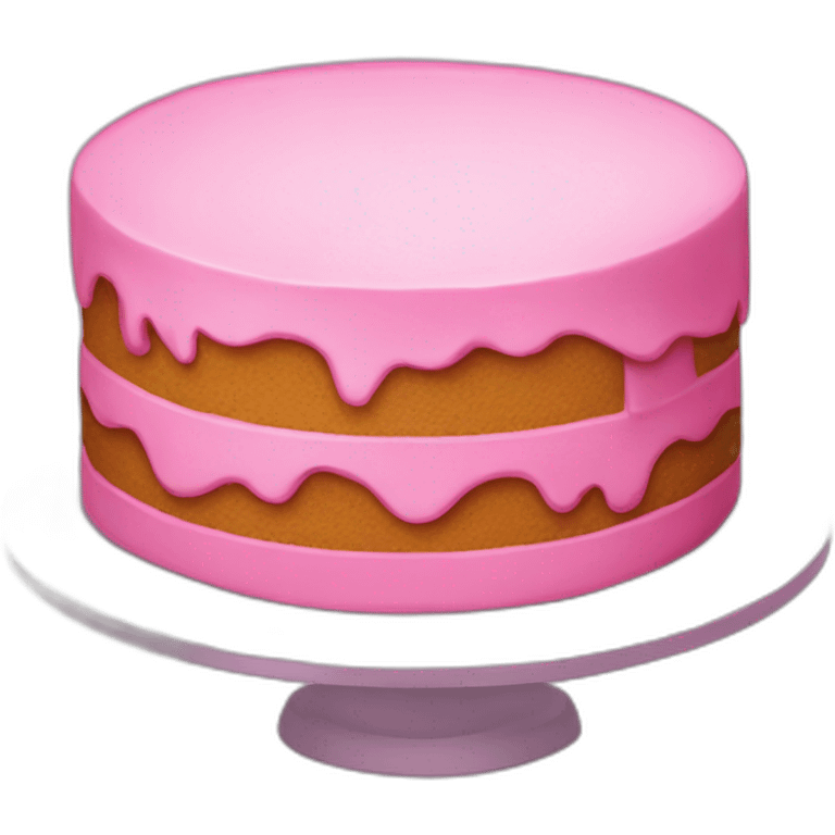 Round pink cake emoji