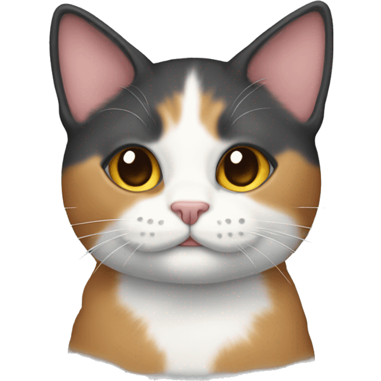 Tricolor cat emoji