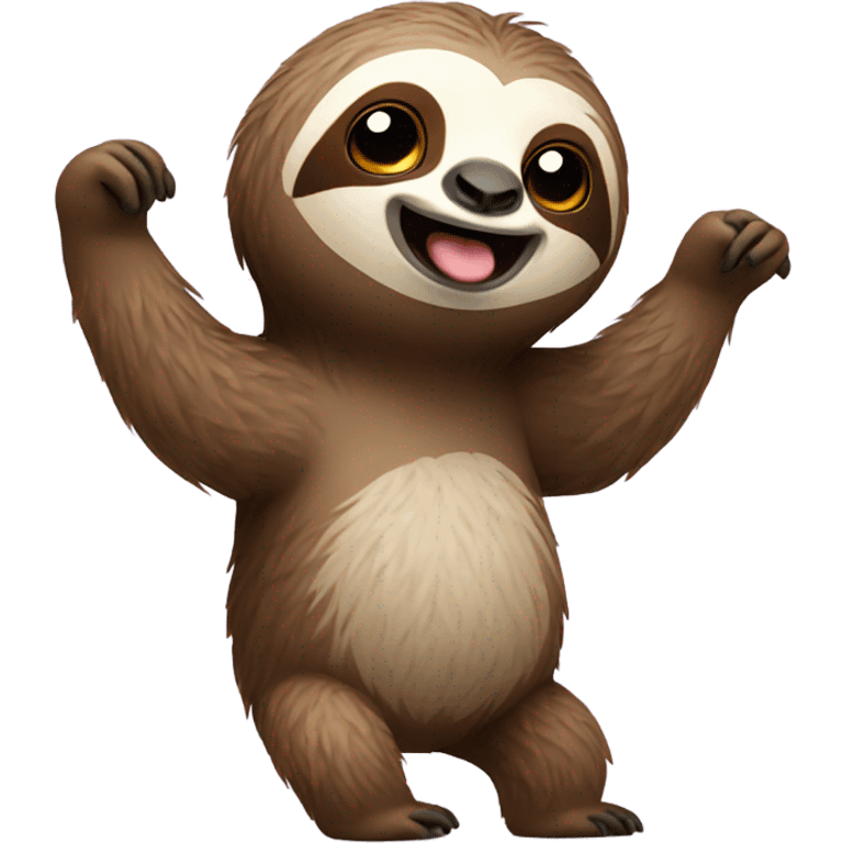 Shrugging sloth emoji