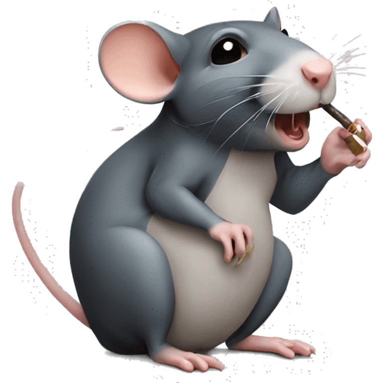 Rat smoking  emoji