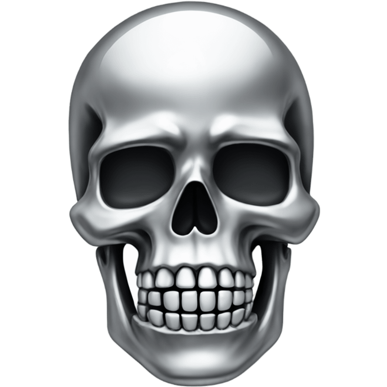 skeleton made out of chrome  emoji