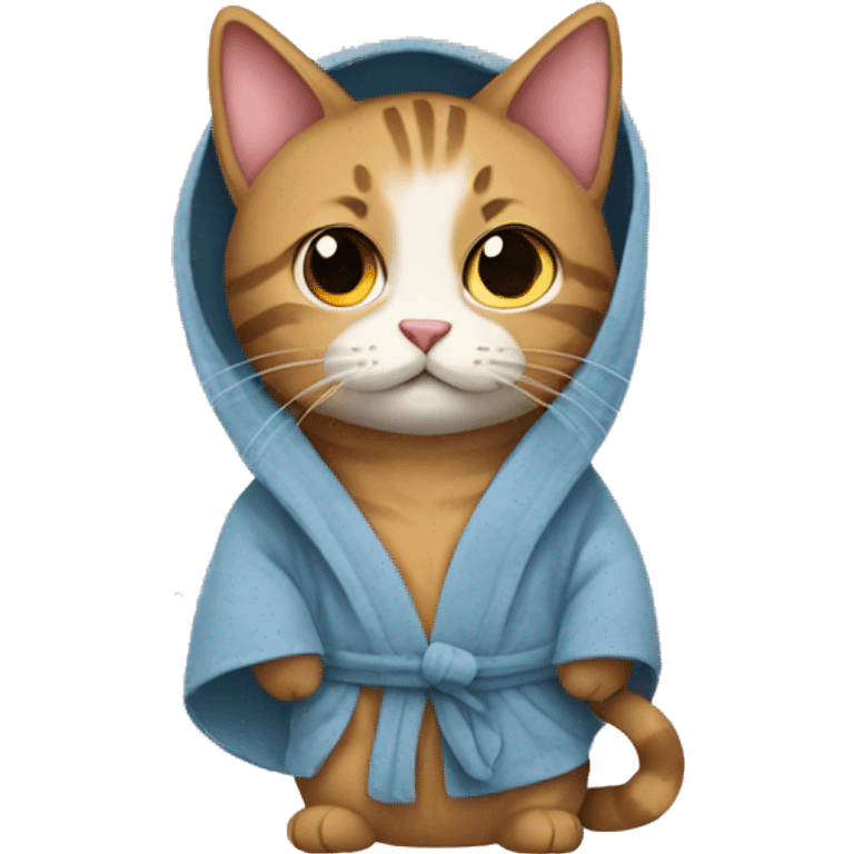 cat wearing a robe emoji