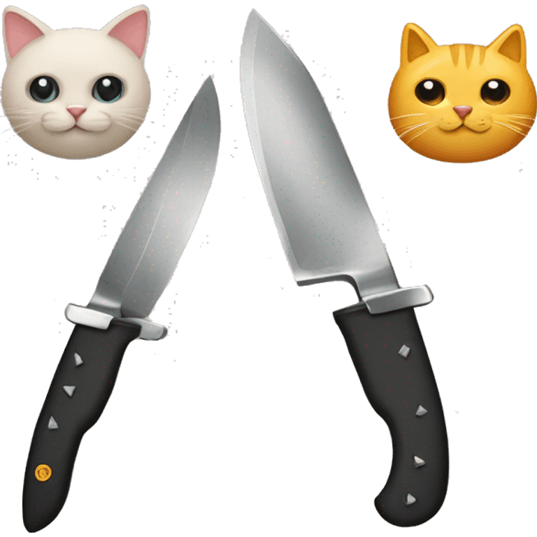 Knife And cat emoji