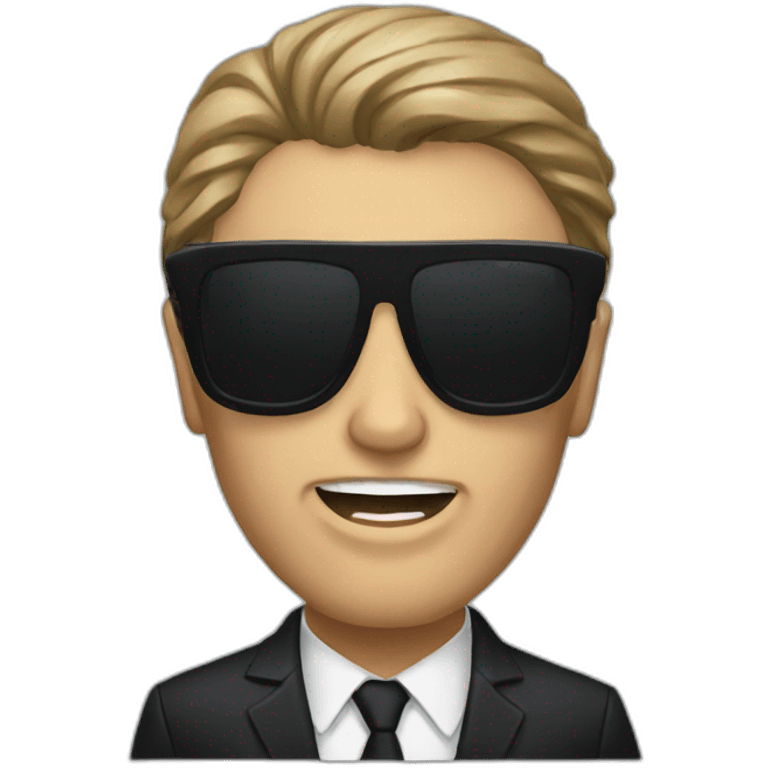 american psycho with sunglasses emoji