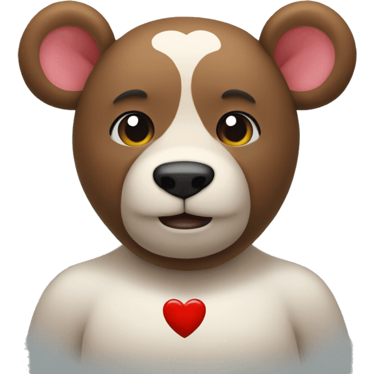 Oso con un corazón  emoji