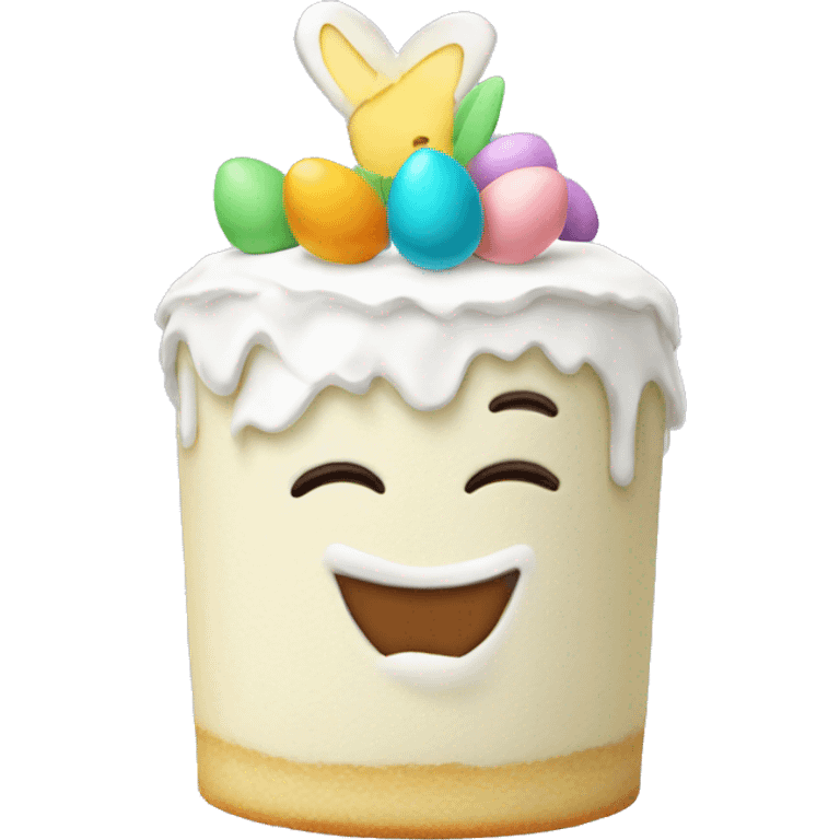 Easter white cake emoji