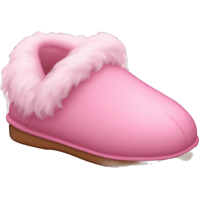 pink slippers with fluff aesthetic  emoji