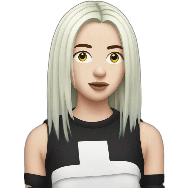 Billie-eilish-Black emoji