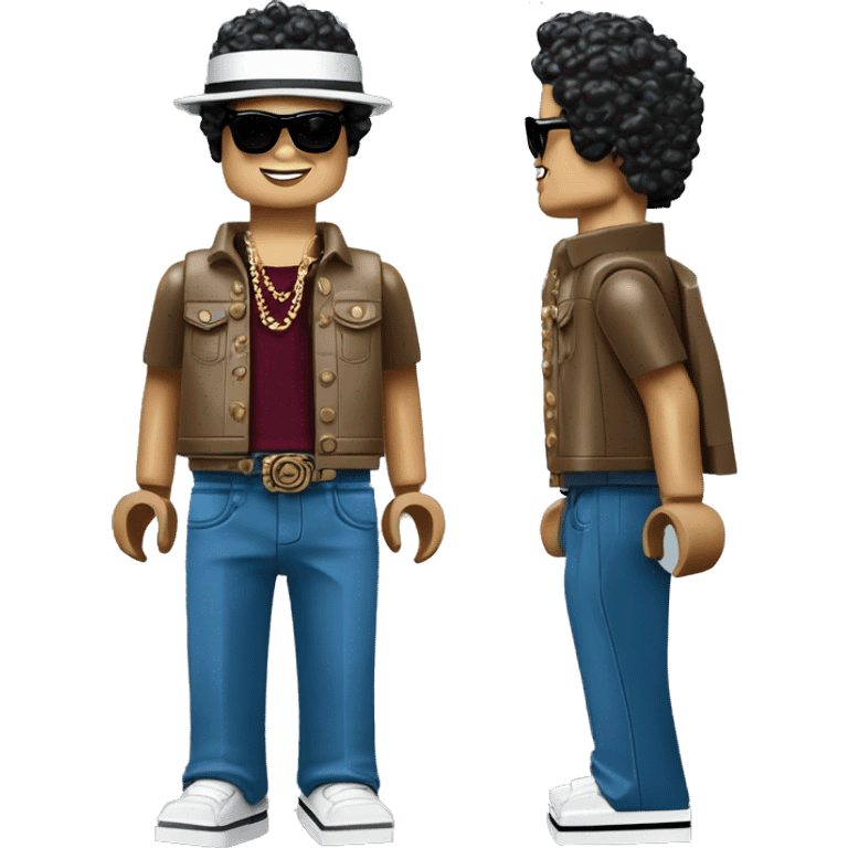 BRUNO MARS lego full body emoji