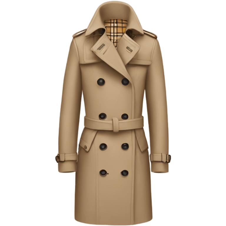 Create a Burberry coat  emoji