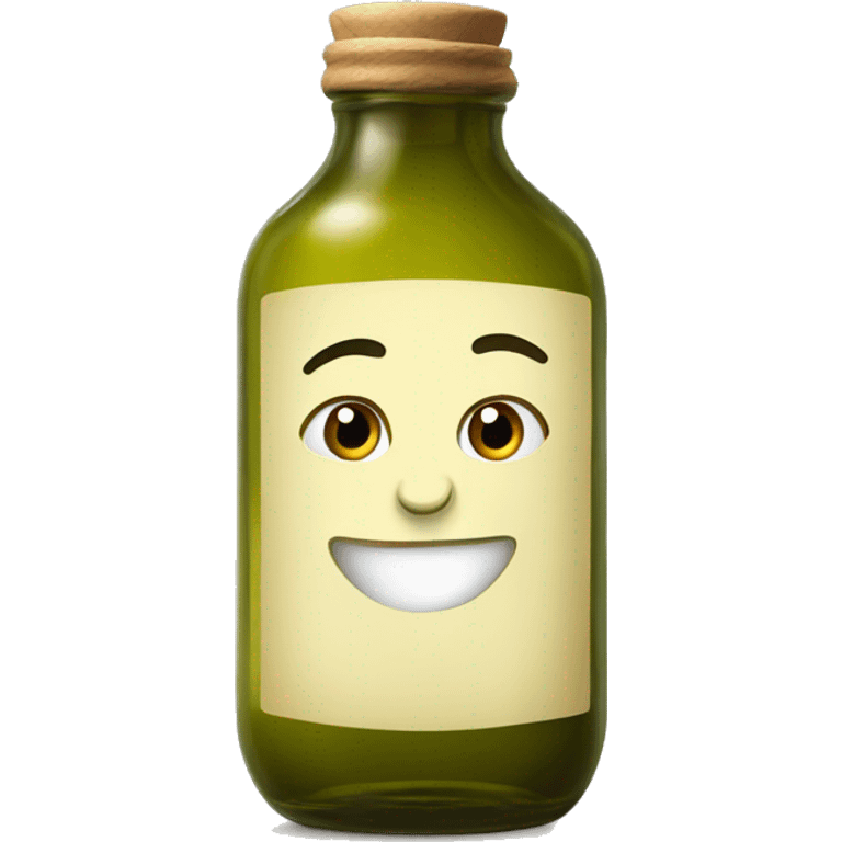 Olive oil in glass jar emoji