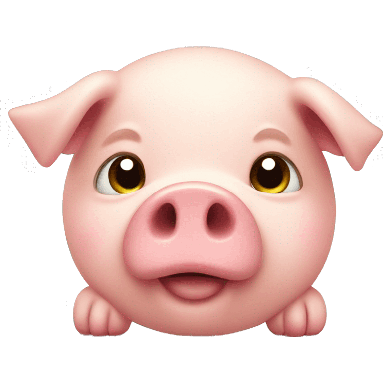 fat cute pig emoji