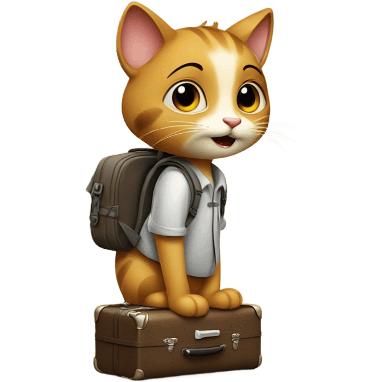 cat traveling  emoji