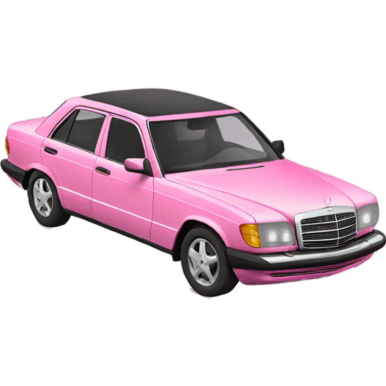 Pink Mercedes emoji