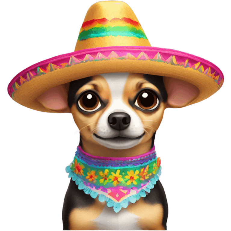 chihuahua with sombrero emoji