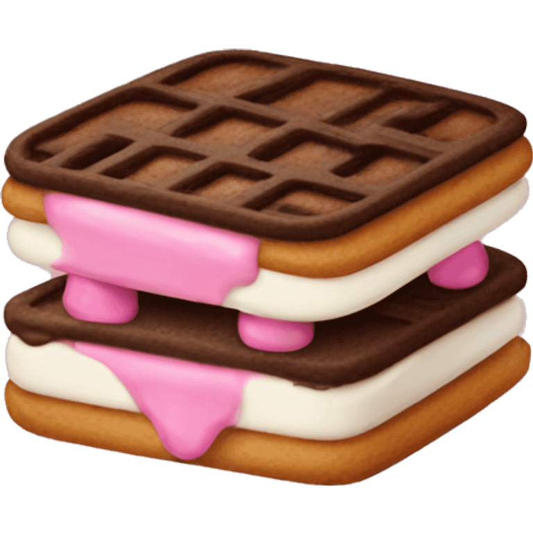 Neapolitan ice cream sandwich  emoji