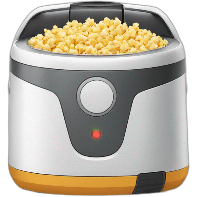 robot vacuum cleaner popcorn emoji