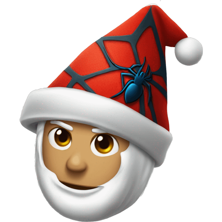 Xmas Spider-Man Santa hat emoji