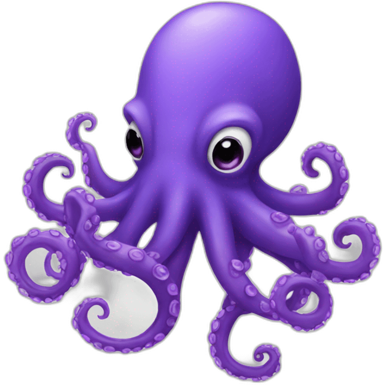 Purple octopus emoji