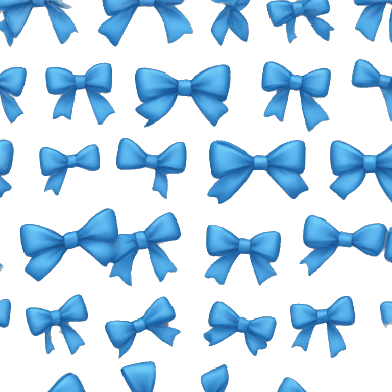 blue bow emoji