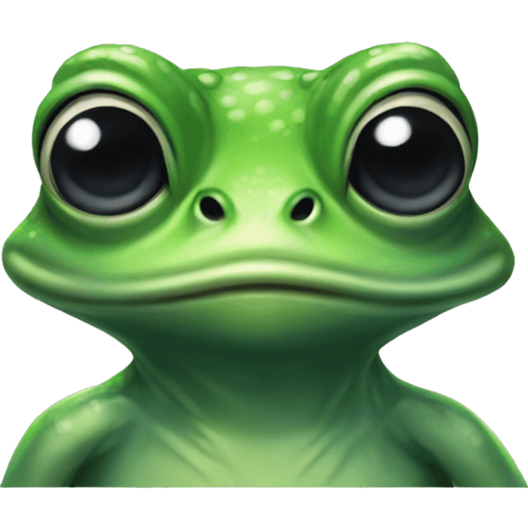 Frog alien emoji