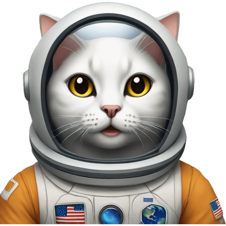 A space with cat emoji