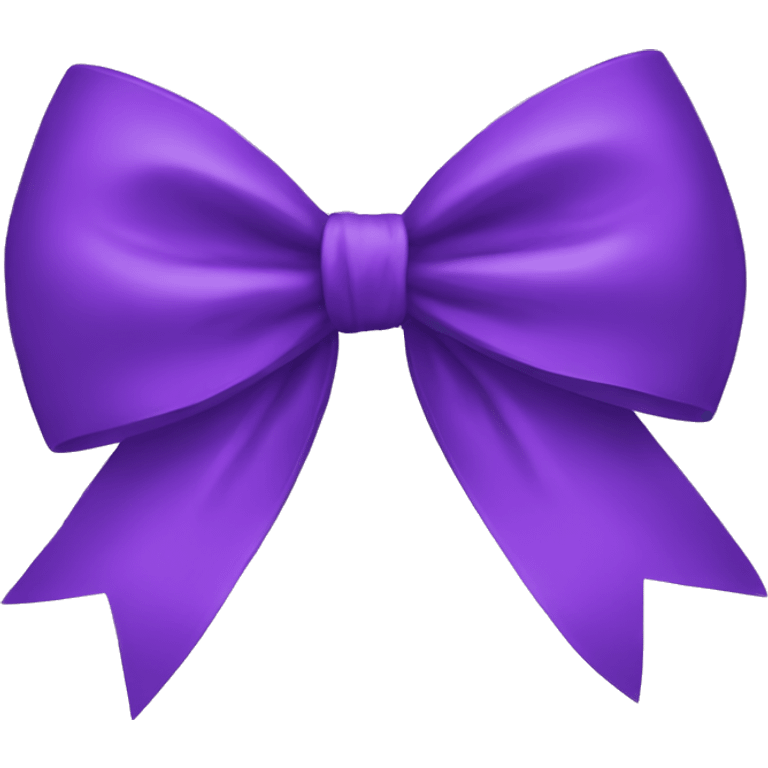 purple bow emoji