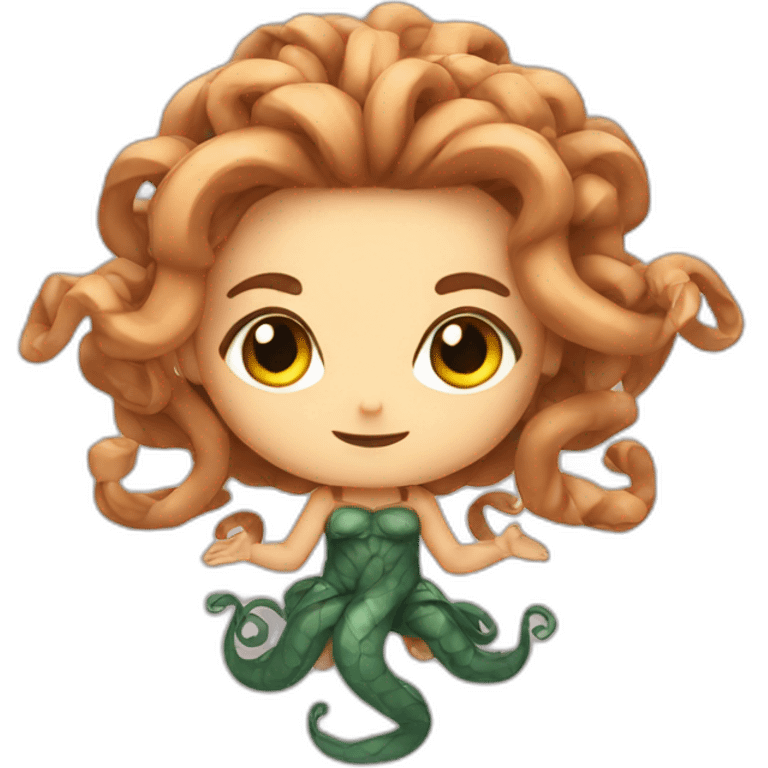 cute chibi medusa emoji