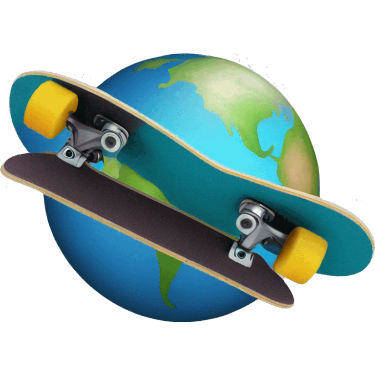 skateboard planet emoji