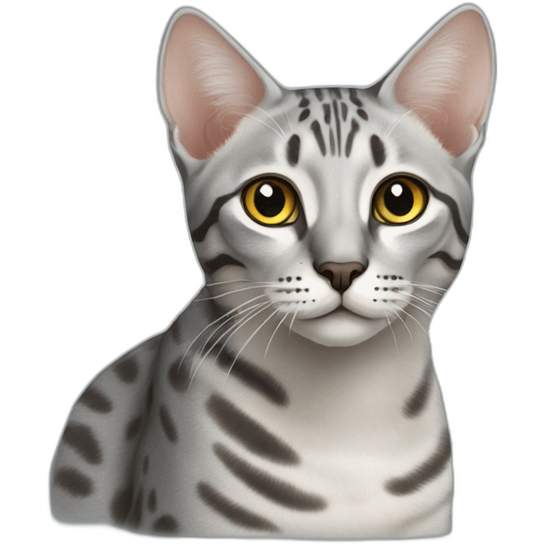 Egyptian Mau cat emoji