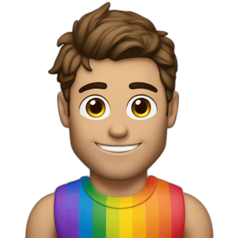 zac efron on a gay pride emoji