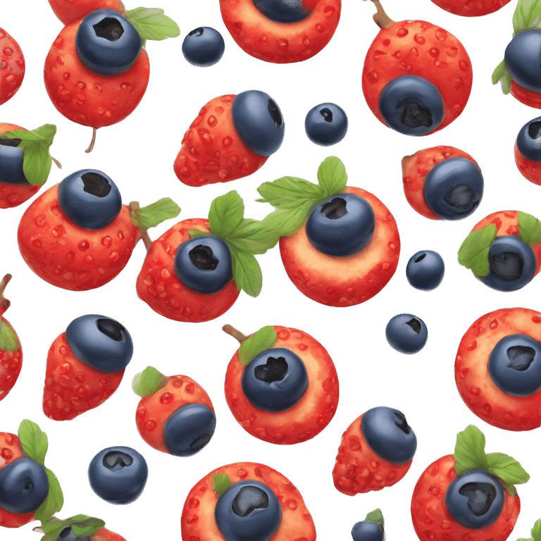 Syrniki with berries  emoji