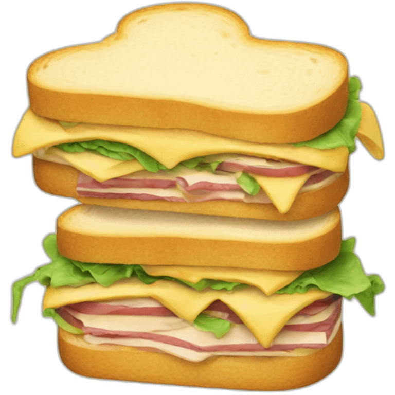 A sandwich made of sandwishes emoji