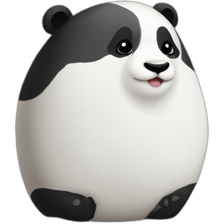 Panda He Hua Looks Like An Adorable Onigiri emoji