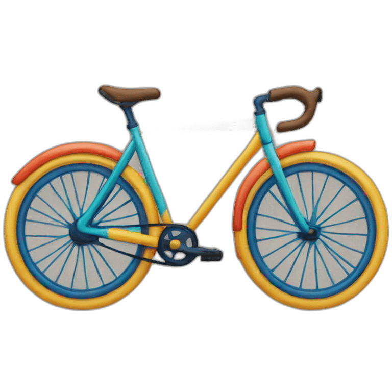 Bicicleta grande puzzle colores emoji