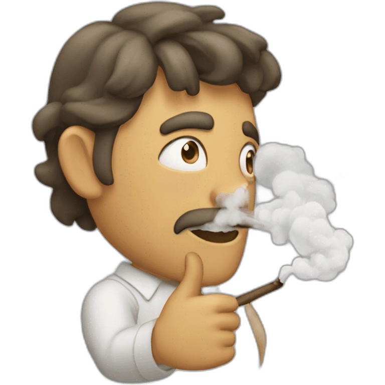 Chat qui fume de la chicha emoji