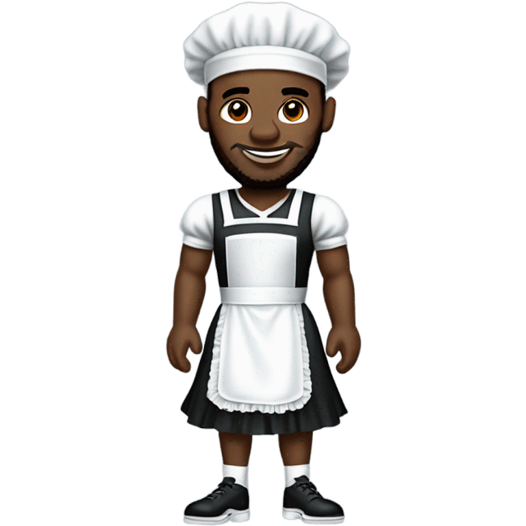 LeBron in maid outfit  emoji