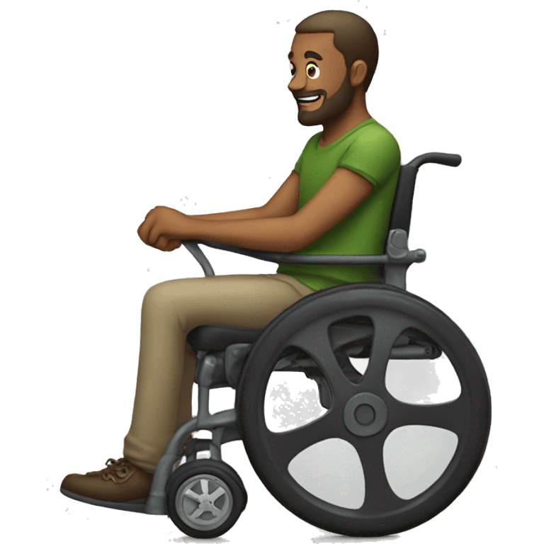 Man with wheels  emoji