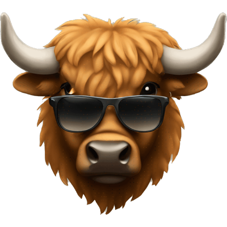 Buffalo with sunglasses  emoji