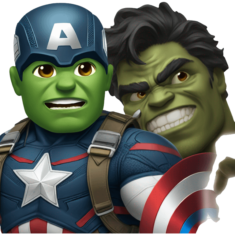 Captain America wirh hulk colo emoji