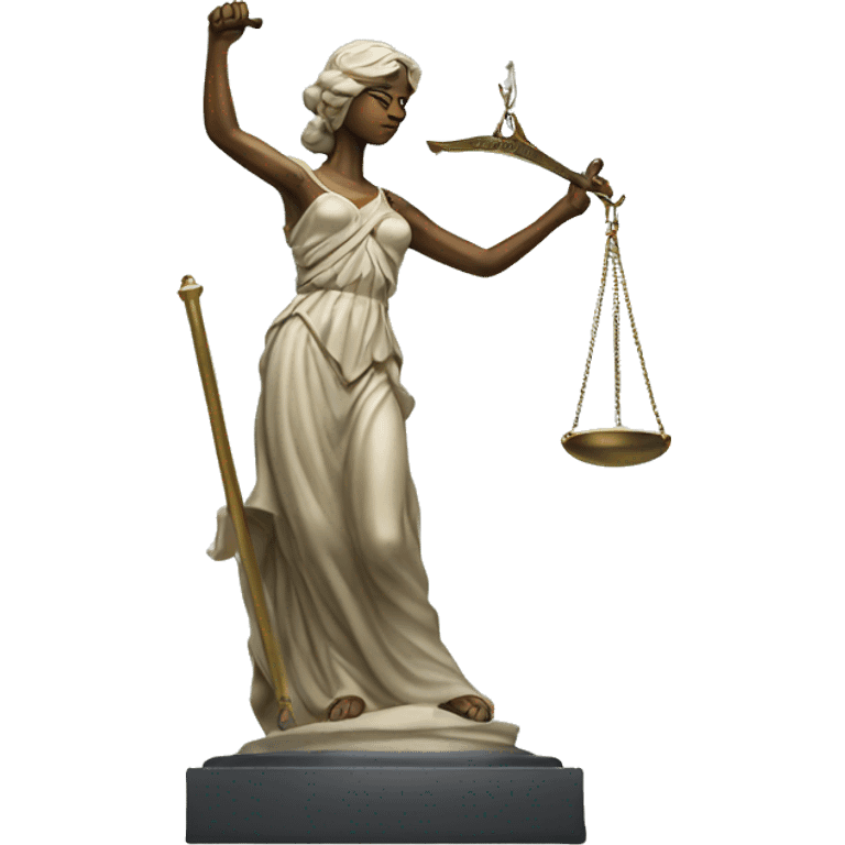 blind lady justice statue emoji