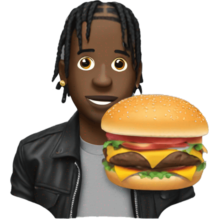 Travis Scott with burger emoji