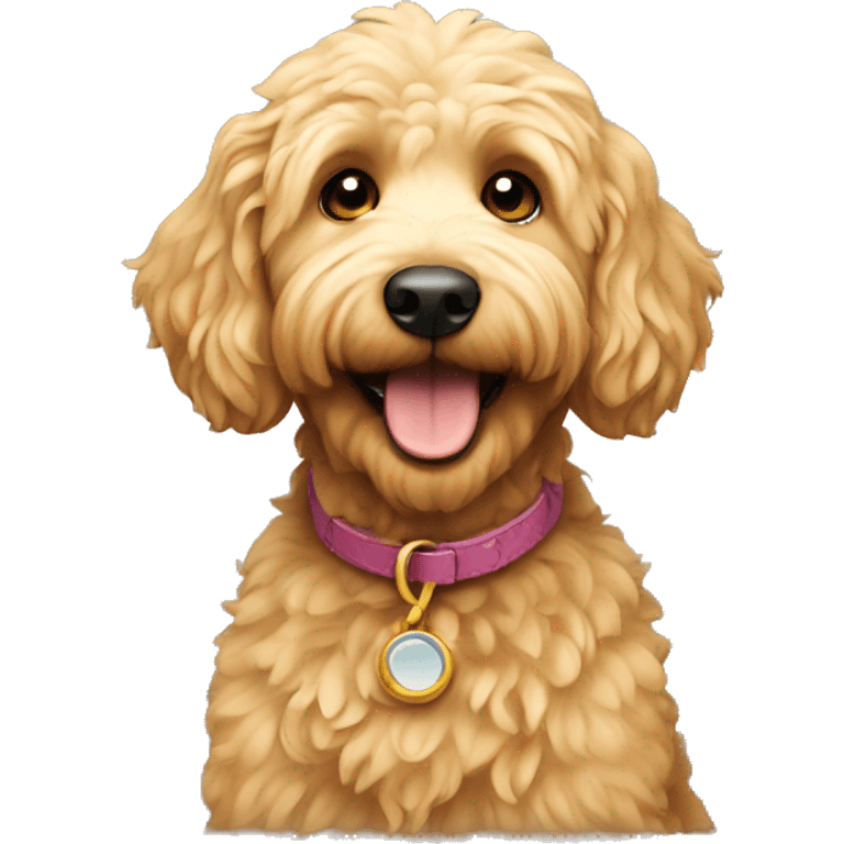 golden doodle dog emoji