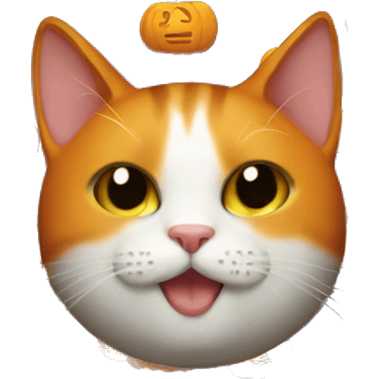 Pumpkin cat emoji