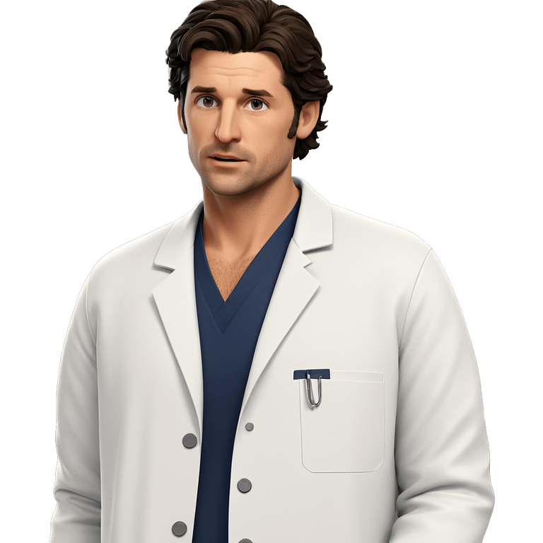 male in labcoat indoors emoji