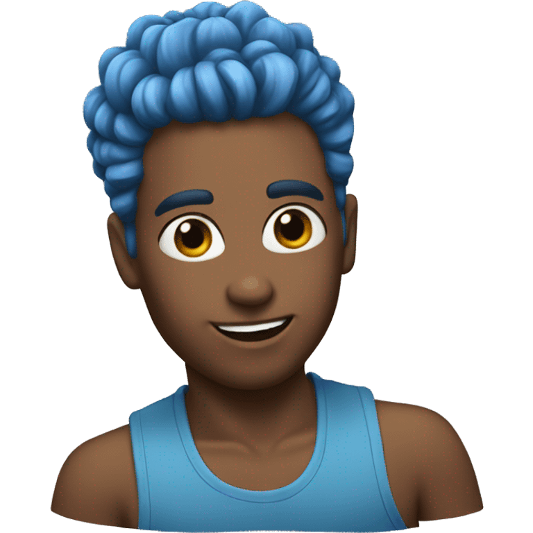 Blue Hairpray Can emoji