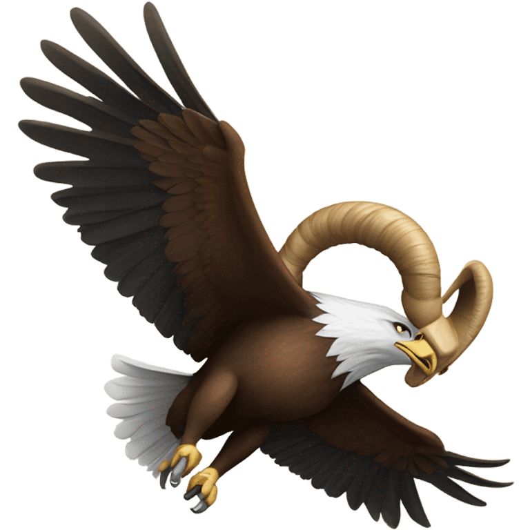 Eagle carrying a ram emoji