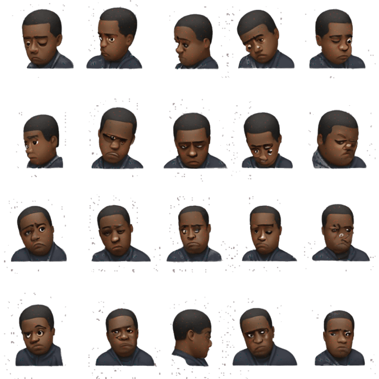 Notorious BIG sad emoji