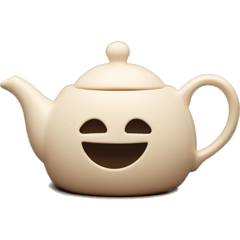 teapot tea mug beige emoji