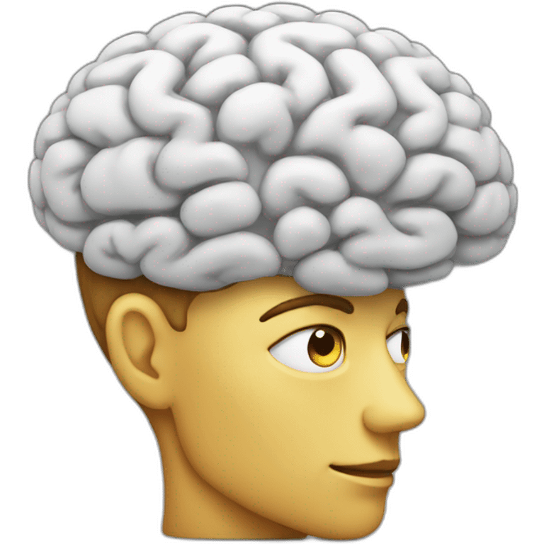 thinking brain emoji